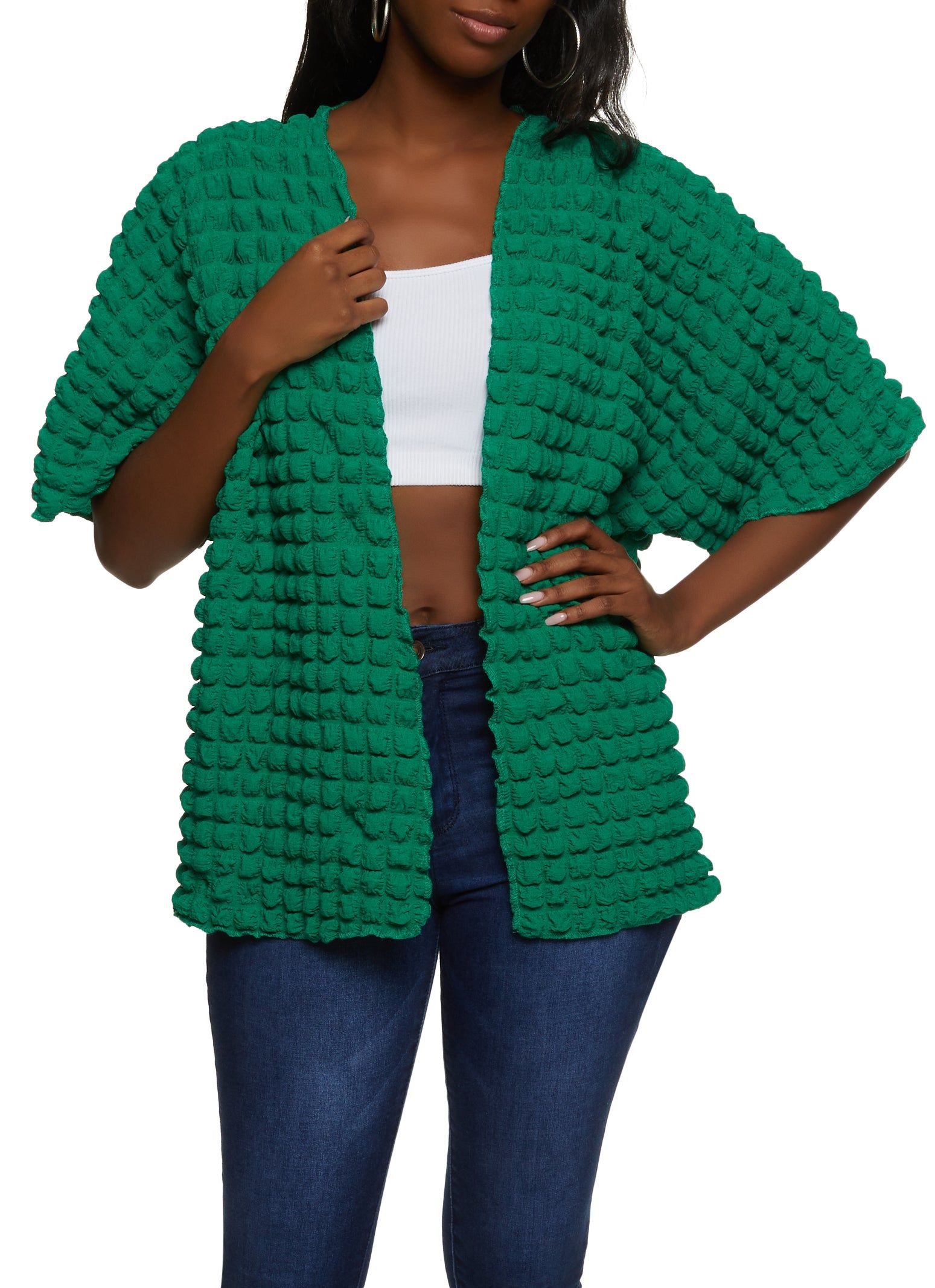 Bubble Knit Cardigan sold by Rainbow