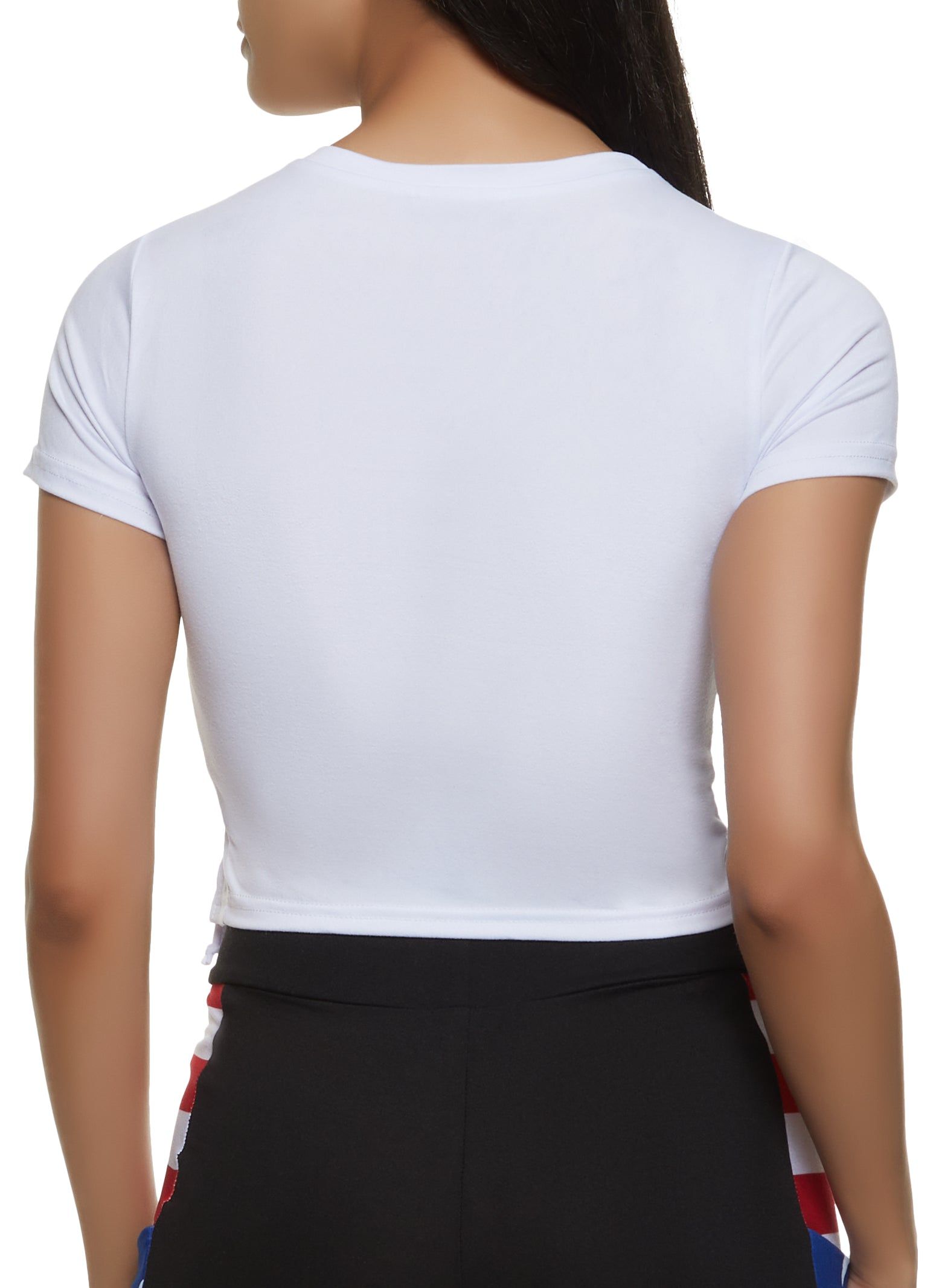 Blessed USA Ruched Graphic Tee sold by Rainbow product image thumbnail 3