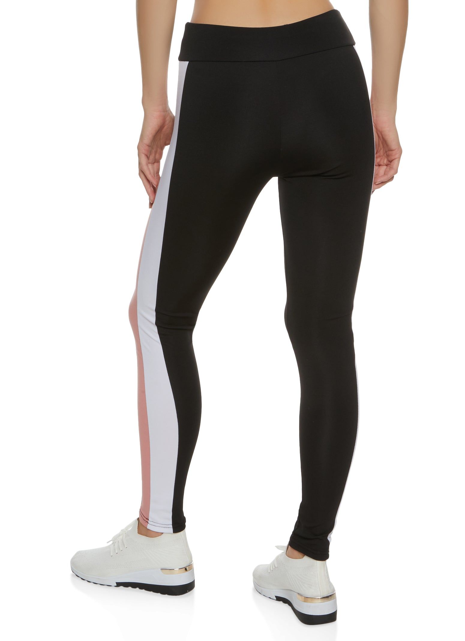 Color Block High Waist Active Leggings sold by Rainbow product image thumbnail 2