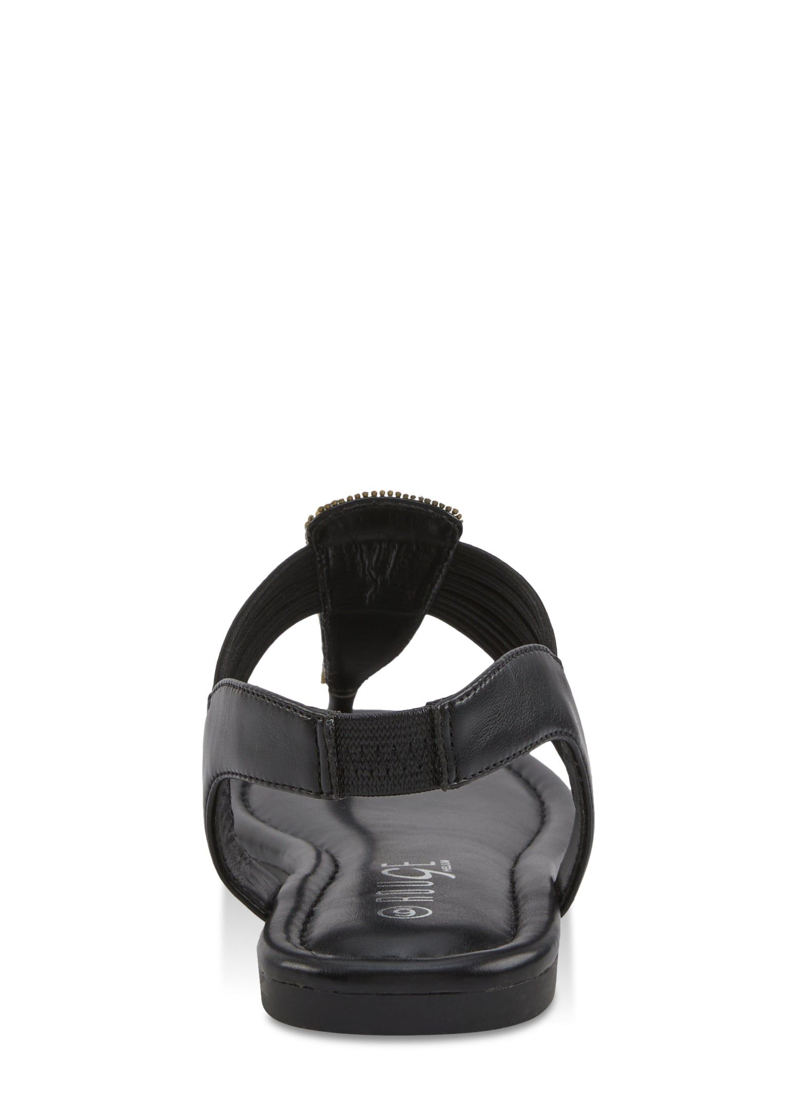 Rhinestone Faux Pearl Detail Corded Thong Sandals sold by Rainbow product image thumbnail 3