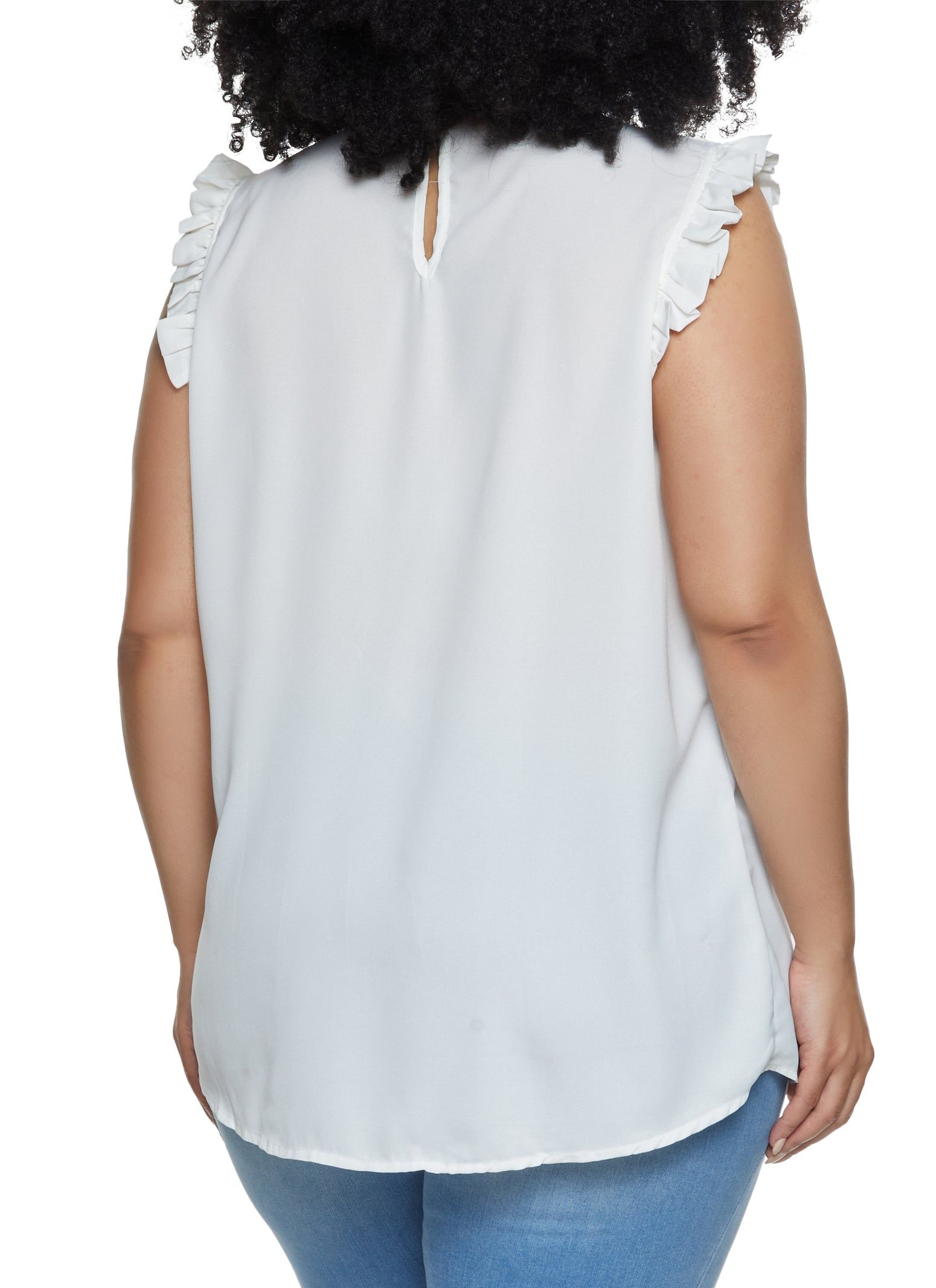 Plus Size Smocked Yoke Sleeveless Top sold by Rainbow product image thumbnail 2