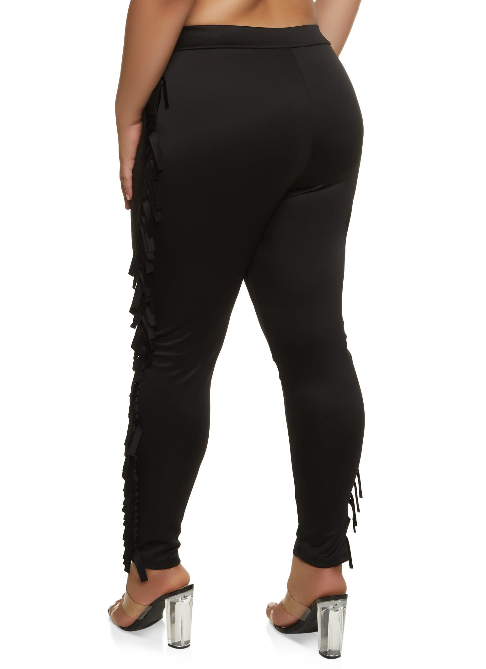 Plus Size Side Fringe Pull On Pants sold by Rainbow product image thumbnail 2