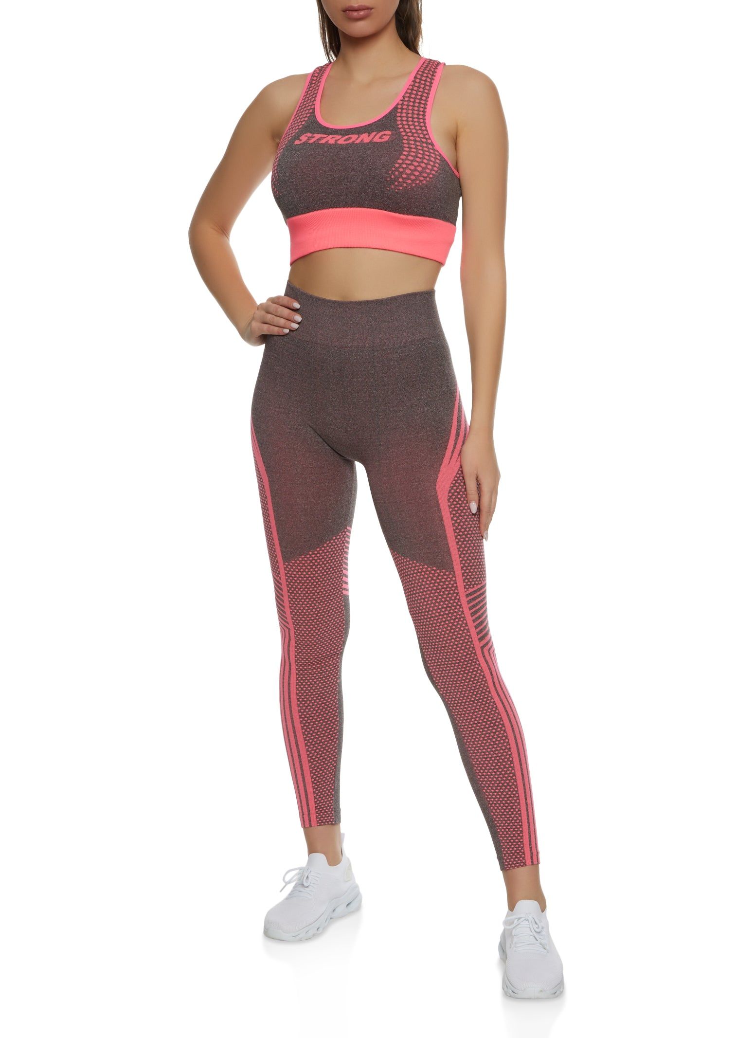 Seamless Strong Graphic Racerback Tank Top sold by Rainbow product image thumbnail 2