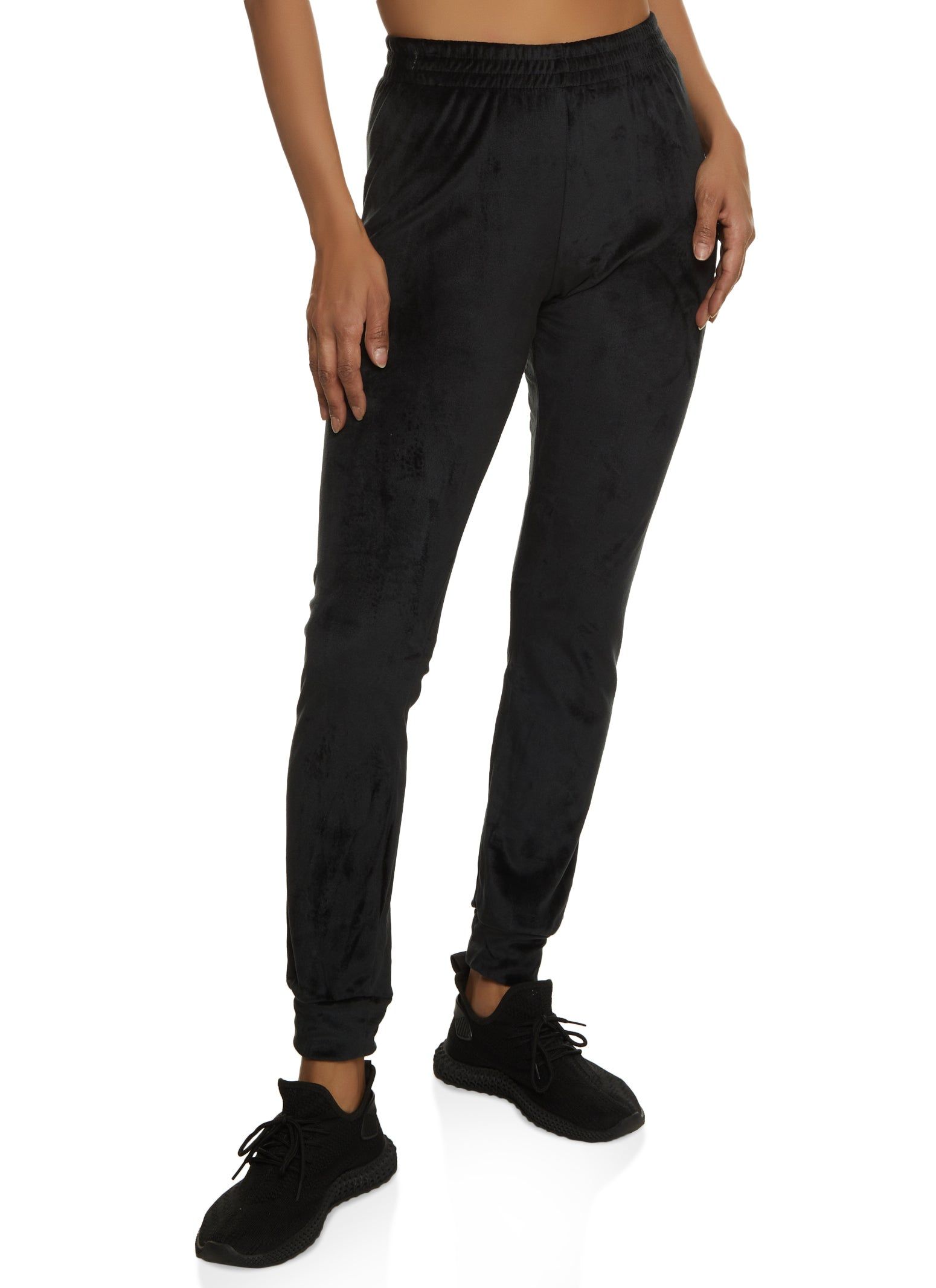 Velour High Waist Jogger sold by Rainbow