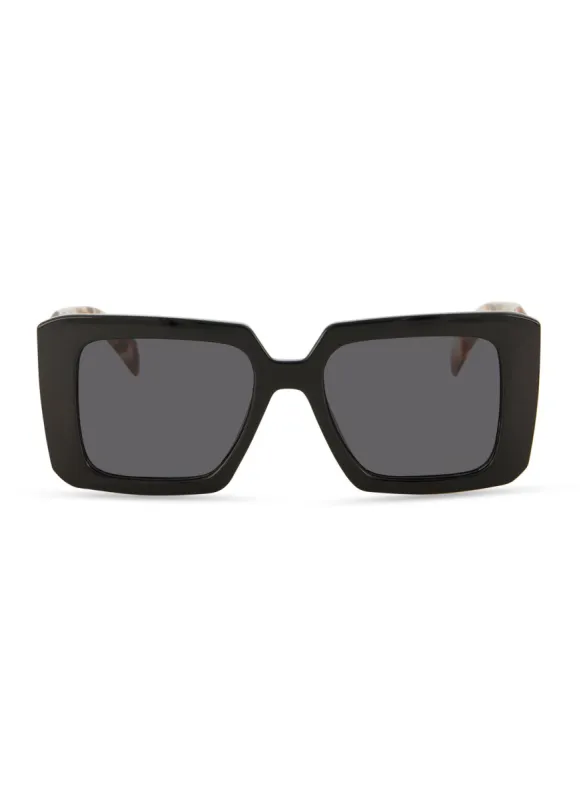 Animal Print Temple Square Sunglasses made by Rainbow