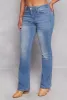 WAX Acid Wash High Waisted Boot Cut Jeans sold by Rainbow