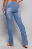 WAX Acid Wash High Waisted Boot Cut Jeans sold by Rainbow