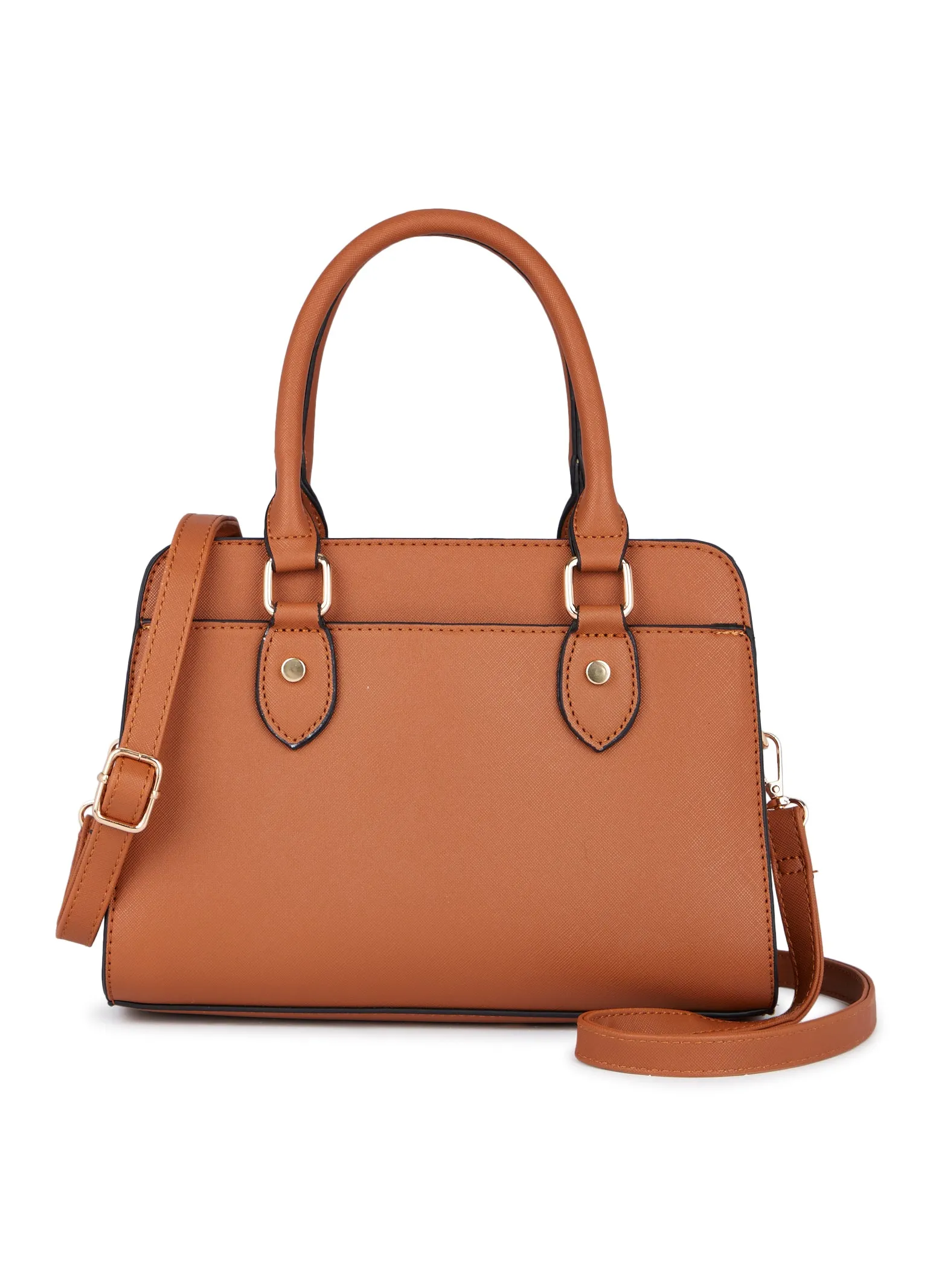 Faux Leather Satchel Crossbody Bag sold by Rainbow product image thumbnail 2