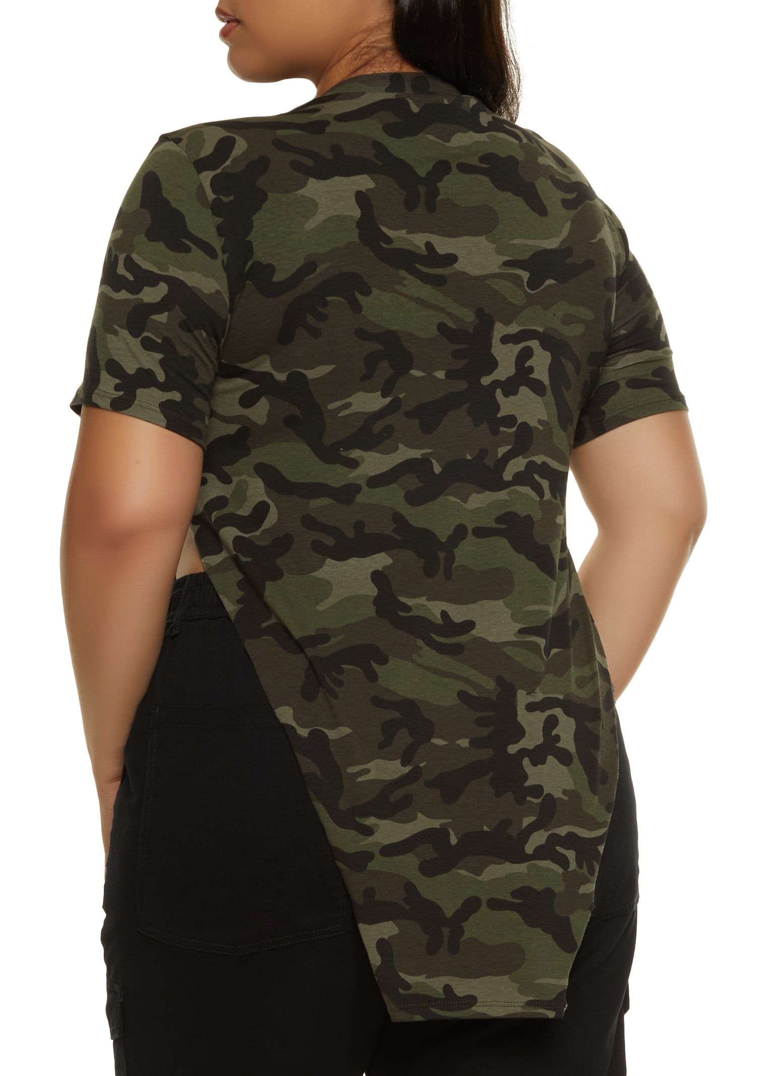 Plus Size World Tour Hanky Hem Graphic Tee sold by Rainbow product image thumbnail 2