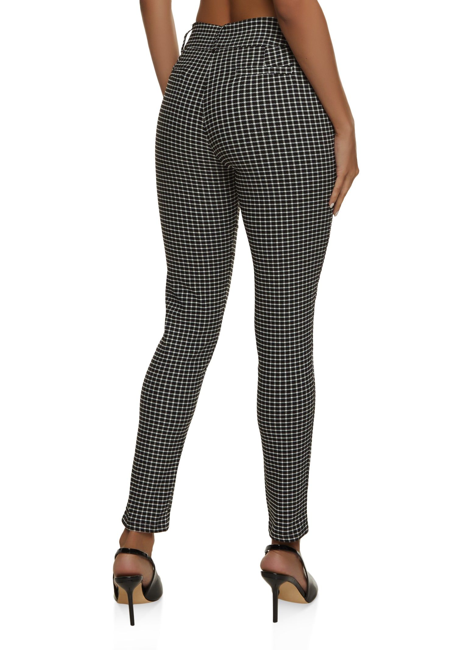 Plaid Faux Pocket Dress Pants sold by Rainbow product image thumbnail 2