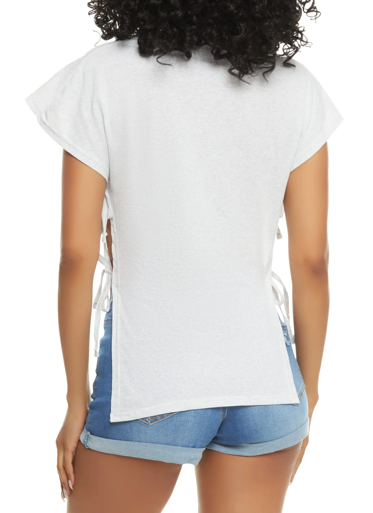 Im Not Perfect But Im Limited Edition Open Side Tie Tee sold by Rainbow product image thumbnail 2