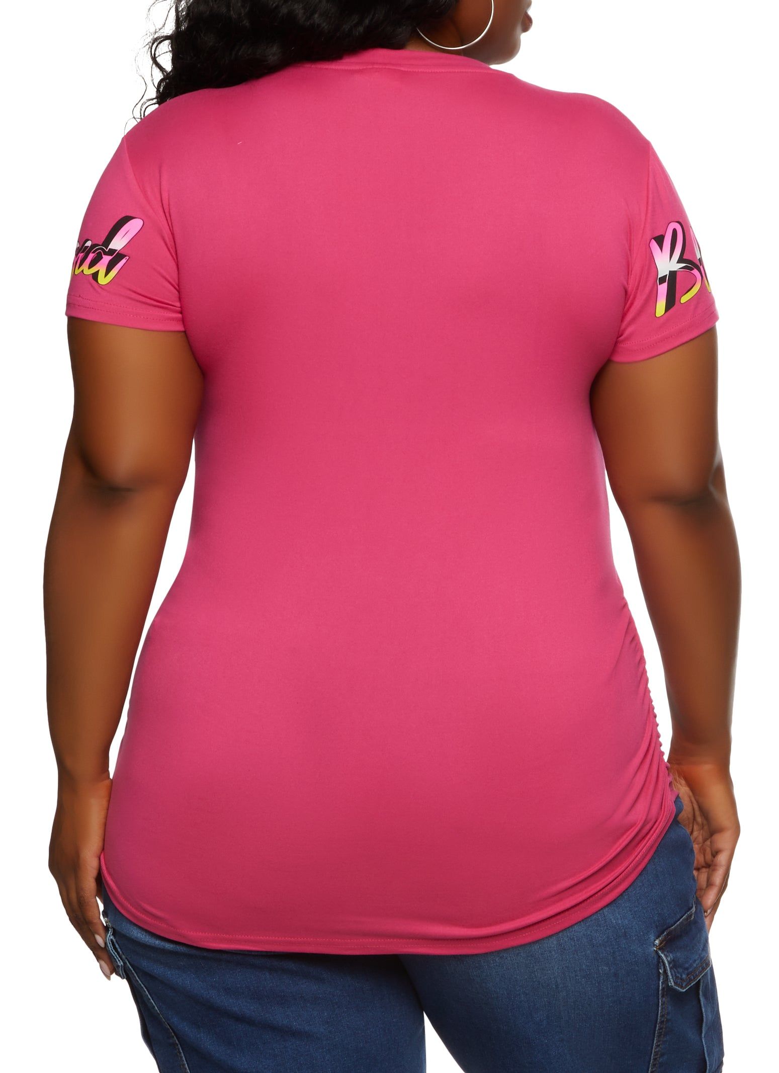 Plus Size Blessed Checkered Graphic Tee sold by Rainbow product image thumbnail 2