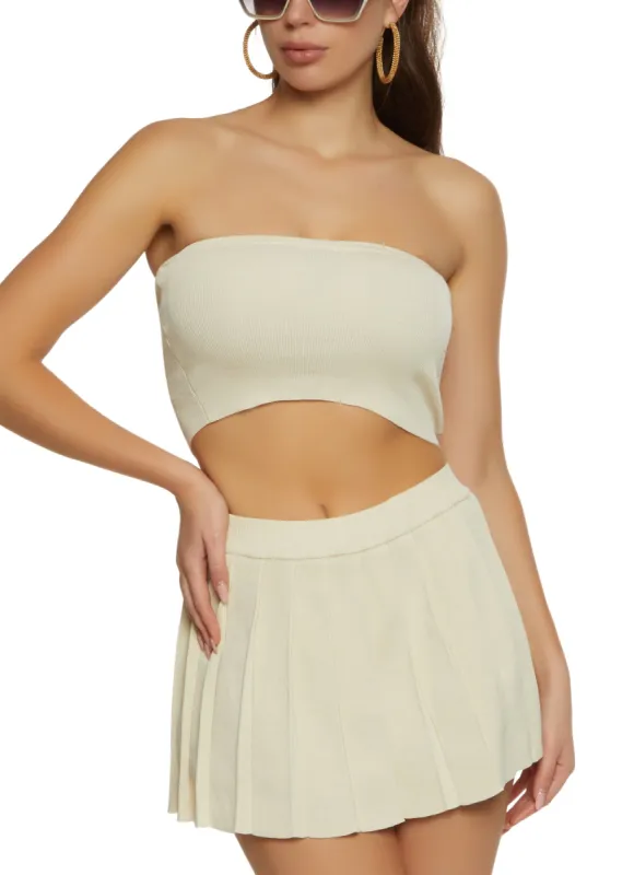 Daisy Pleated Mini Skort sold by Rainbow