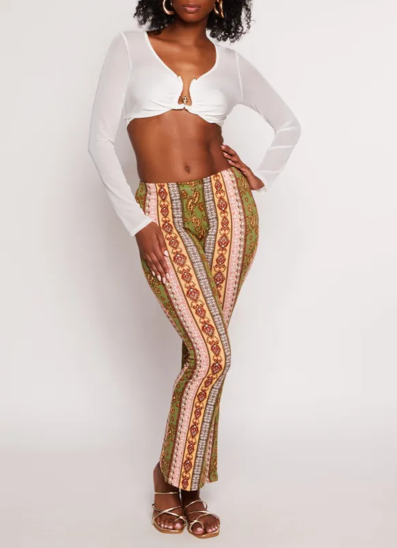 Border Boho Print Pants sold by Rainbow