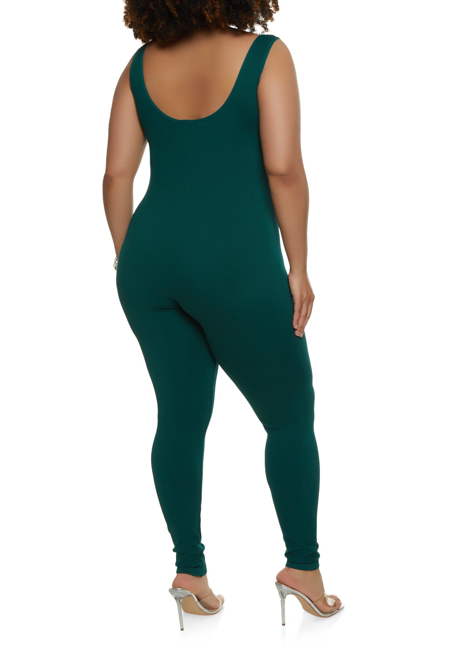Plus Size Seamless Scoop Neck Catsuit sold by Rainbow product image thumbnail 2