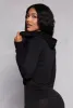 Seamless Ribbed Knit Zip Front Hooded Top sold by Rainbow