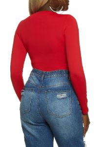 Crew Neck Long Sleeve Bodysuit sold by Rainbow