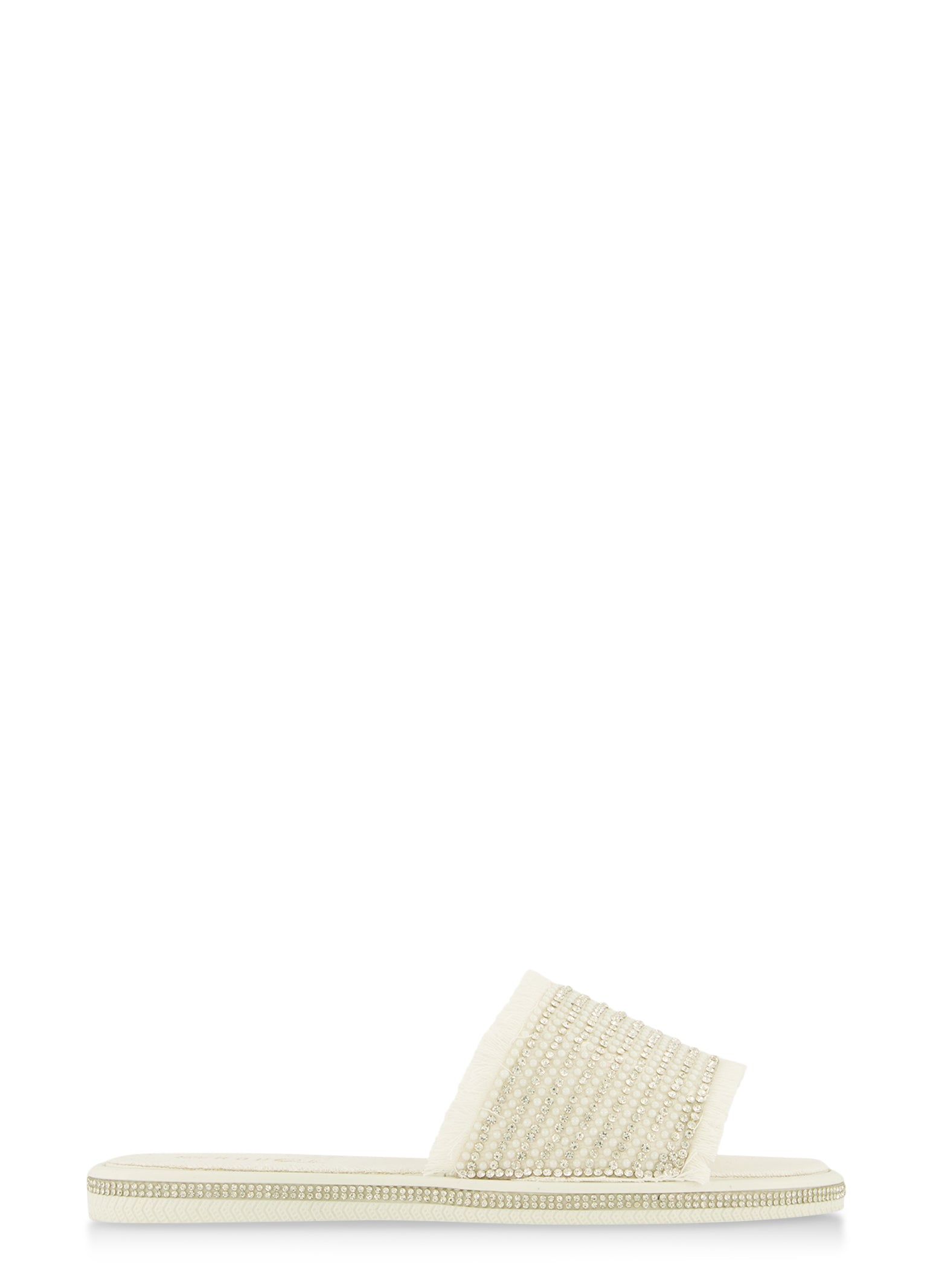 Embellished Frayed Slide Sandals sold by Rainbow product image thumbnail 2