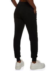 Drawstring Waist Fleece Joggers sold by Rainbow