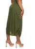 Plus Size Linen Toggle Drawstring Hem Cargo Skirt sold by Rainbow