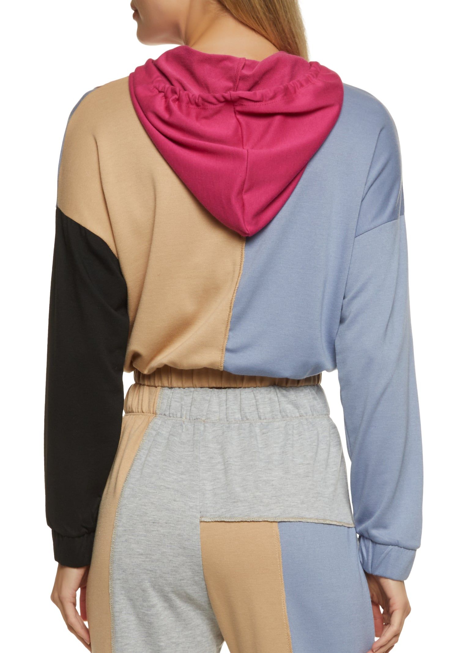 Color Block Pullover Hoodie sold by Rainbow product image thumbnail 3