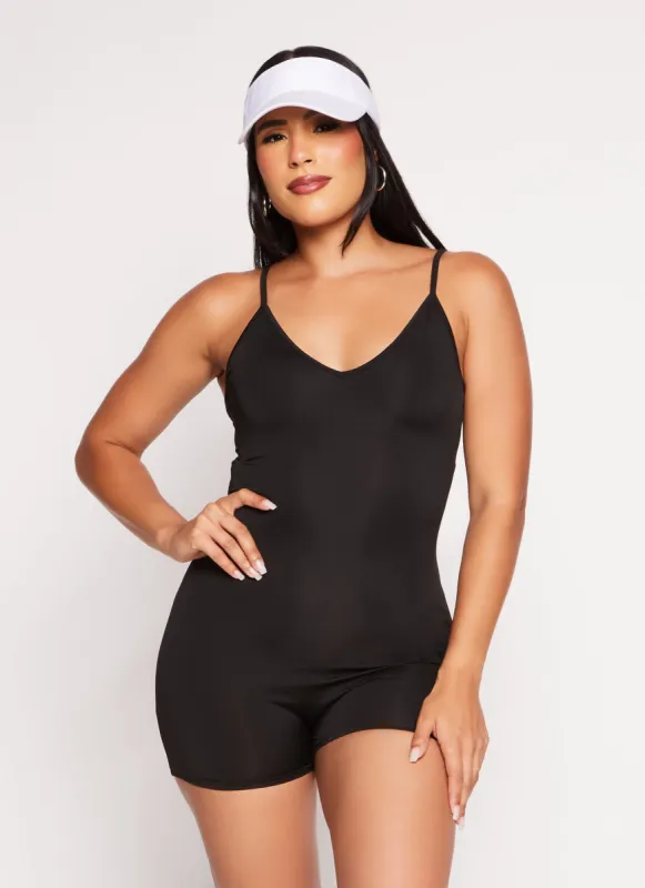 Daisy Sleeveless V Neck Romper sold by Rainbow