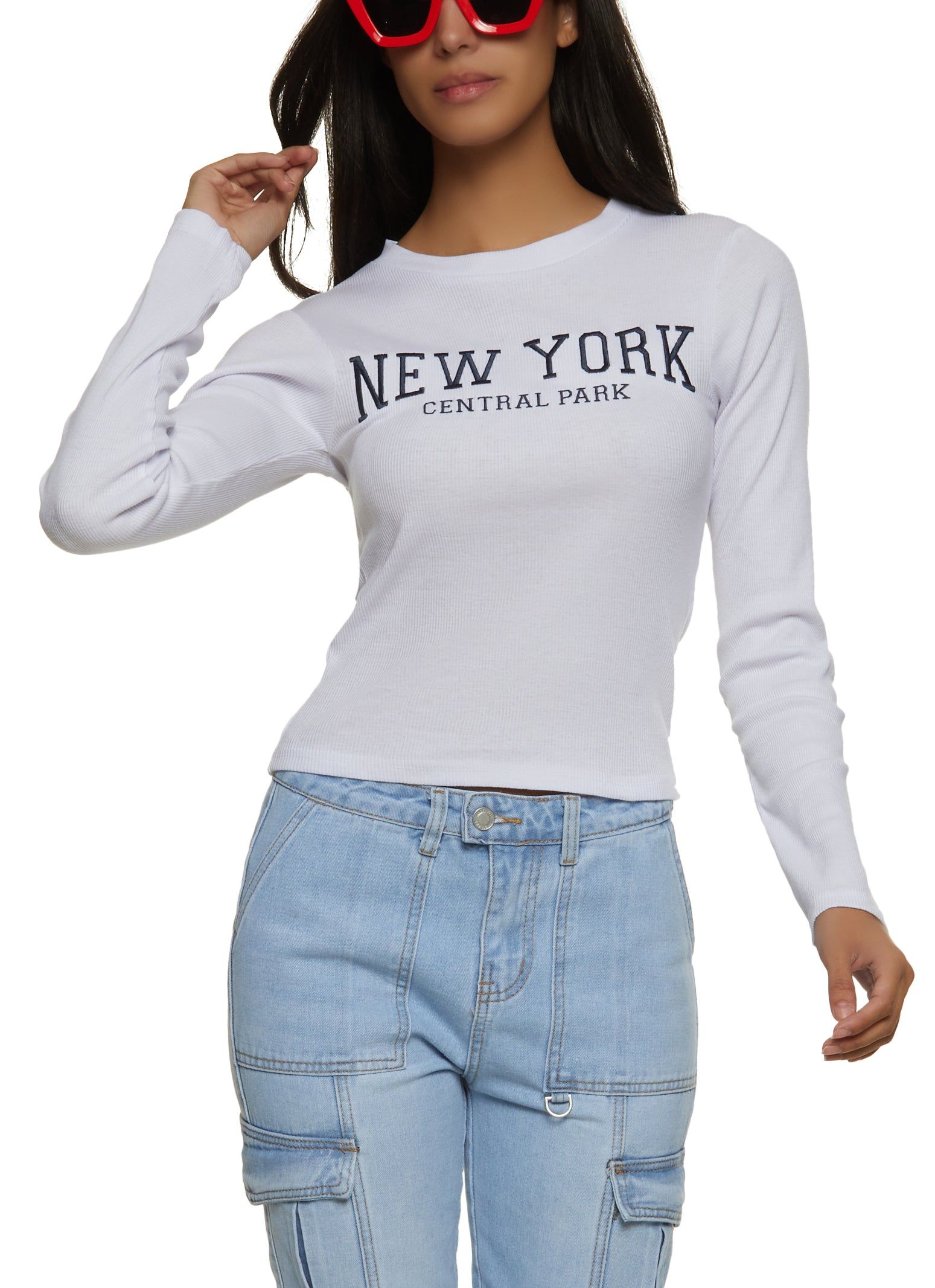 Long Sleeve New York Graphic Tee sold by Rainbow