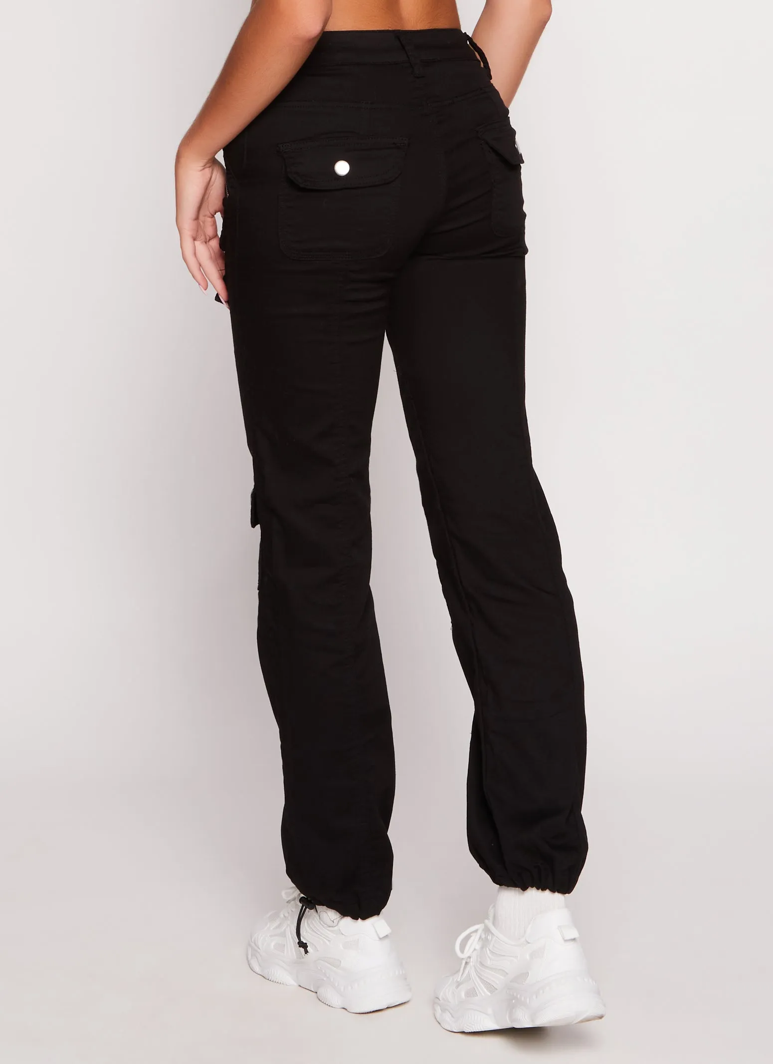 Twill Toggle Drawstring Hem Cargo Pants sold by Rainbow product image thumbnail 3