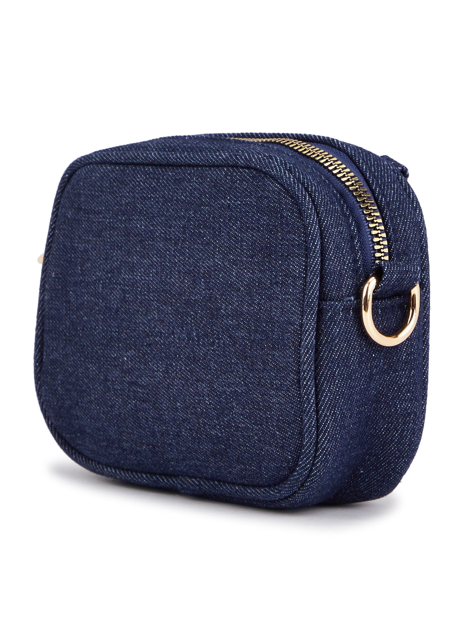 Denim Quilted Chain Detail Mini Crossbody Bag sold by Rainbow product image thumbnail 3