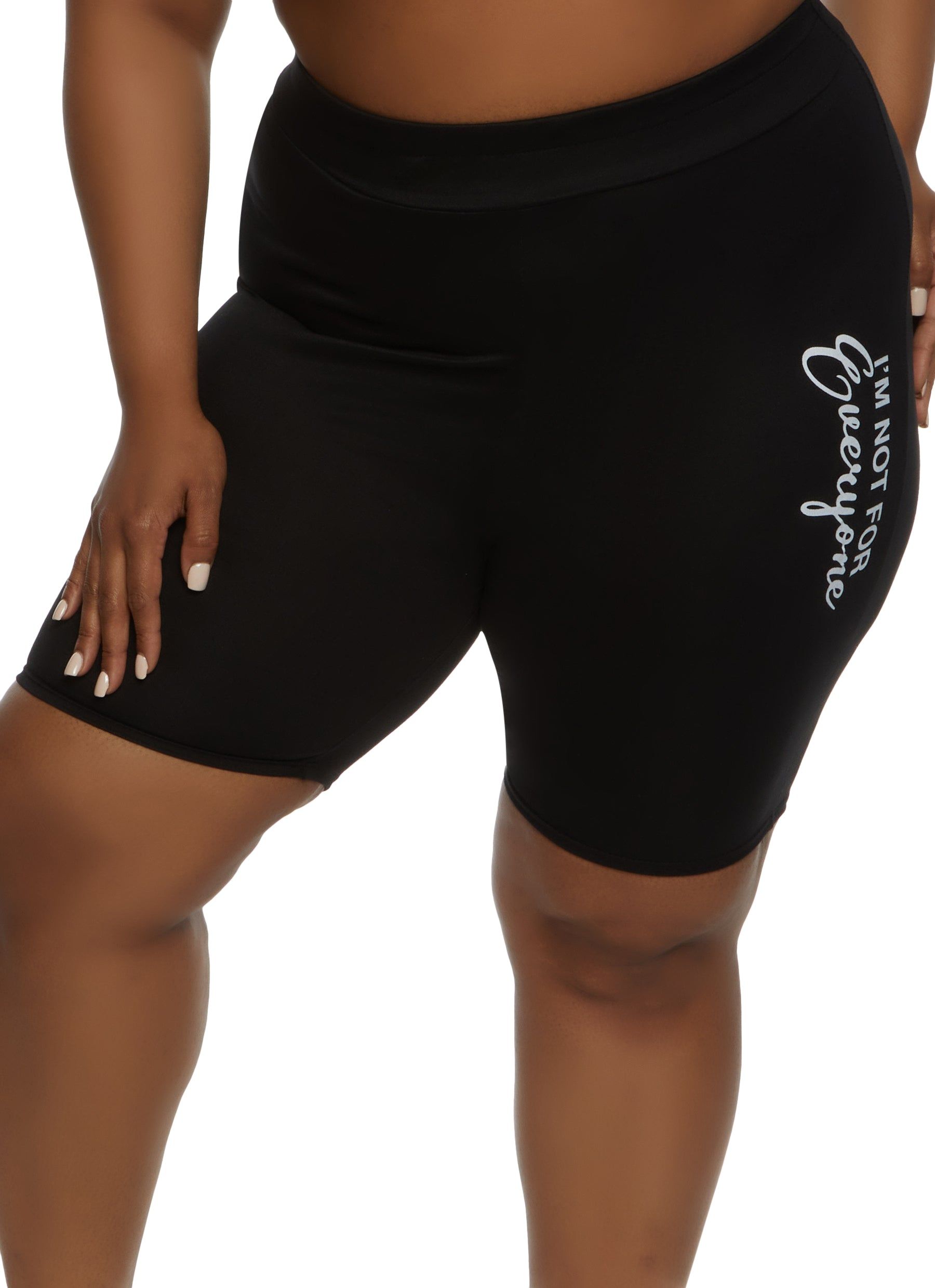 Plus Size I'm Not For Everyone Biker Shorts sold by Rainbow