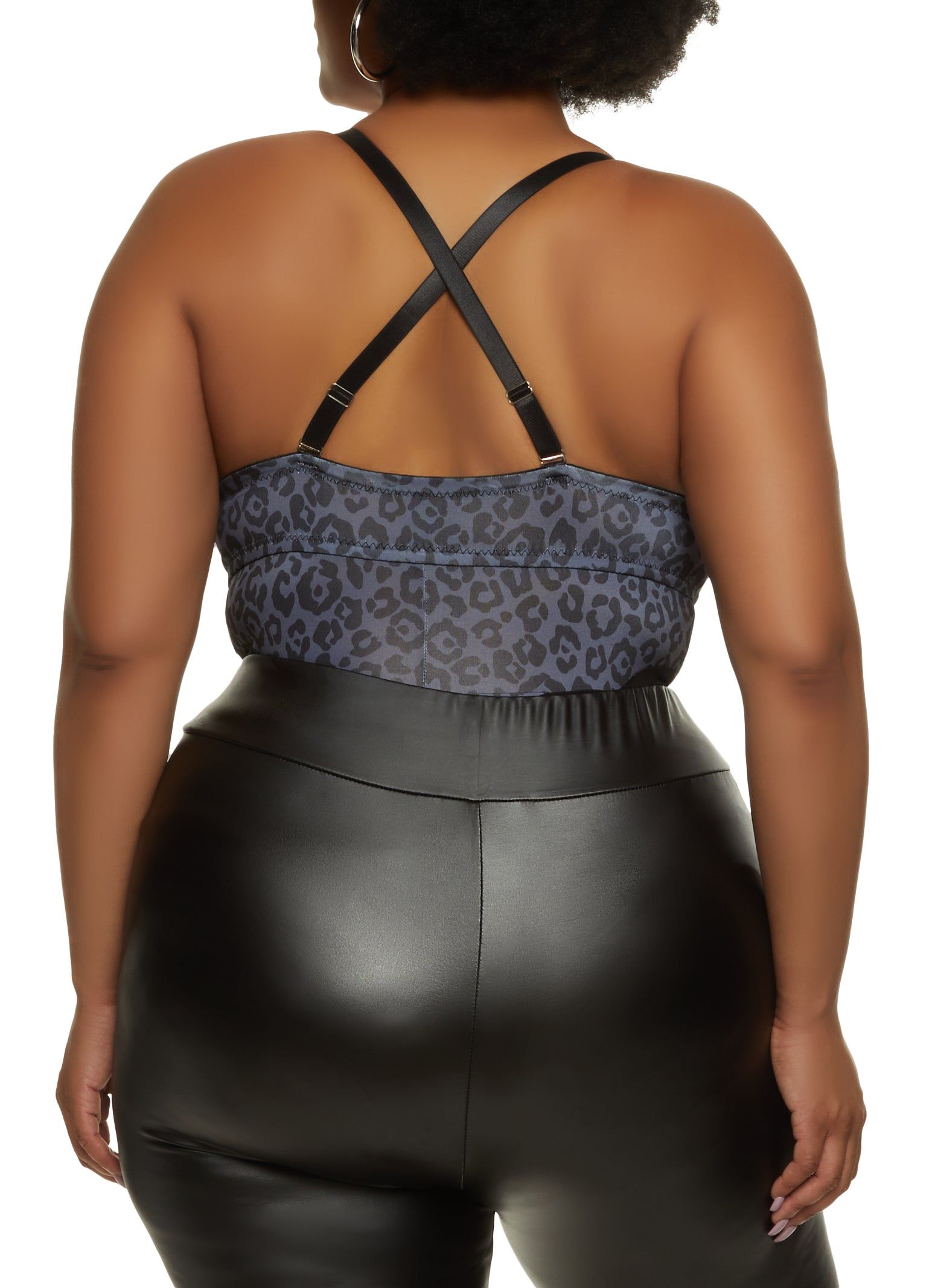 Plus Size Leopard Print Bustier Bodysuit sold by Rainbow product image thumbnail 6