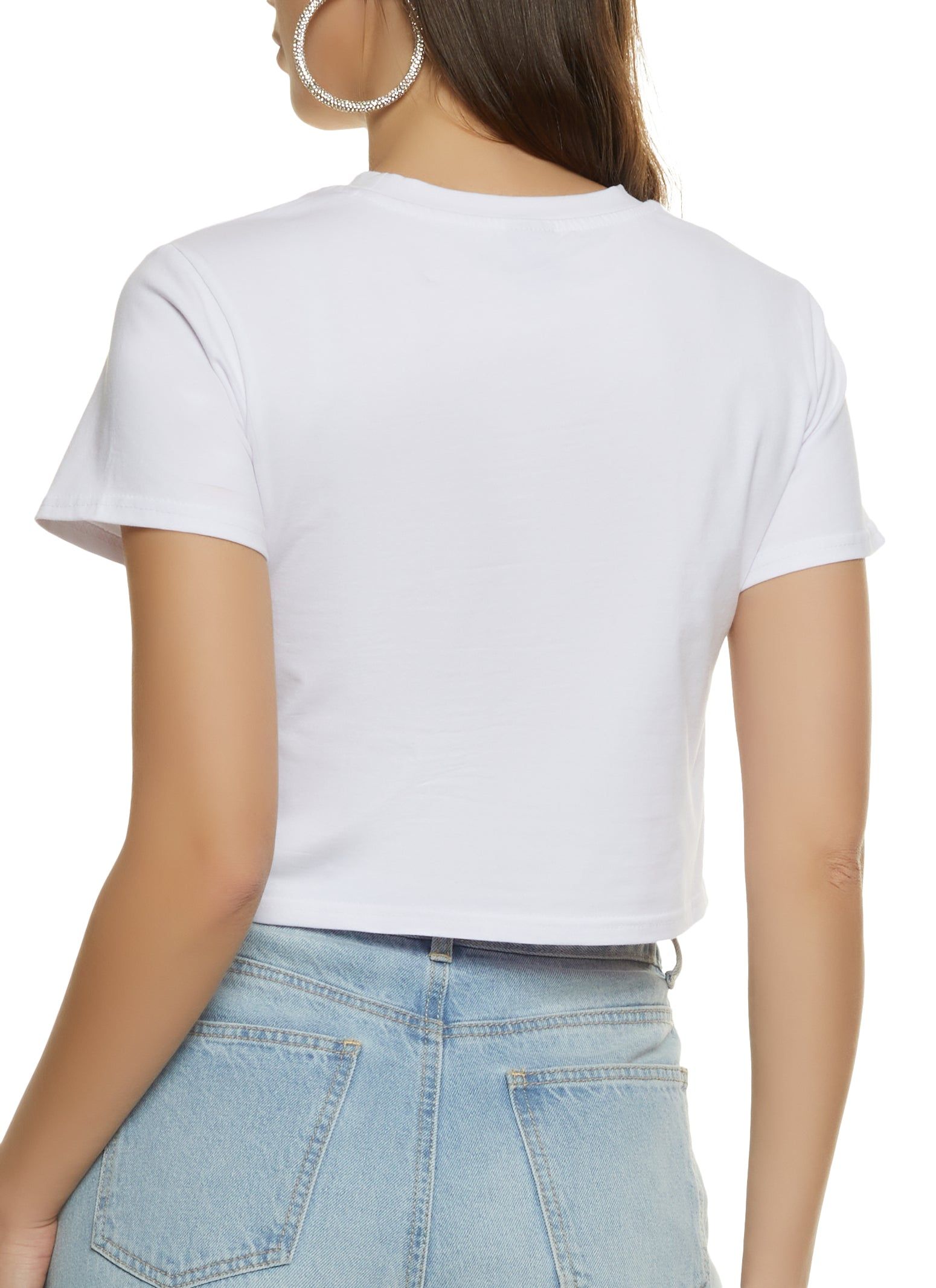 Nutritional Facts Cropped Graphic Tee sold by Rainbow product image thumbnail 2