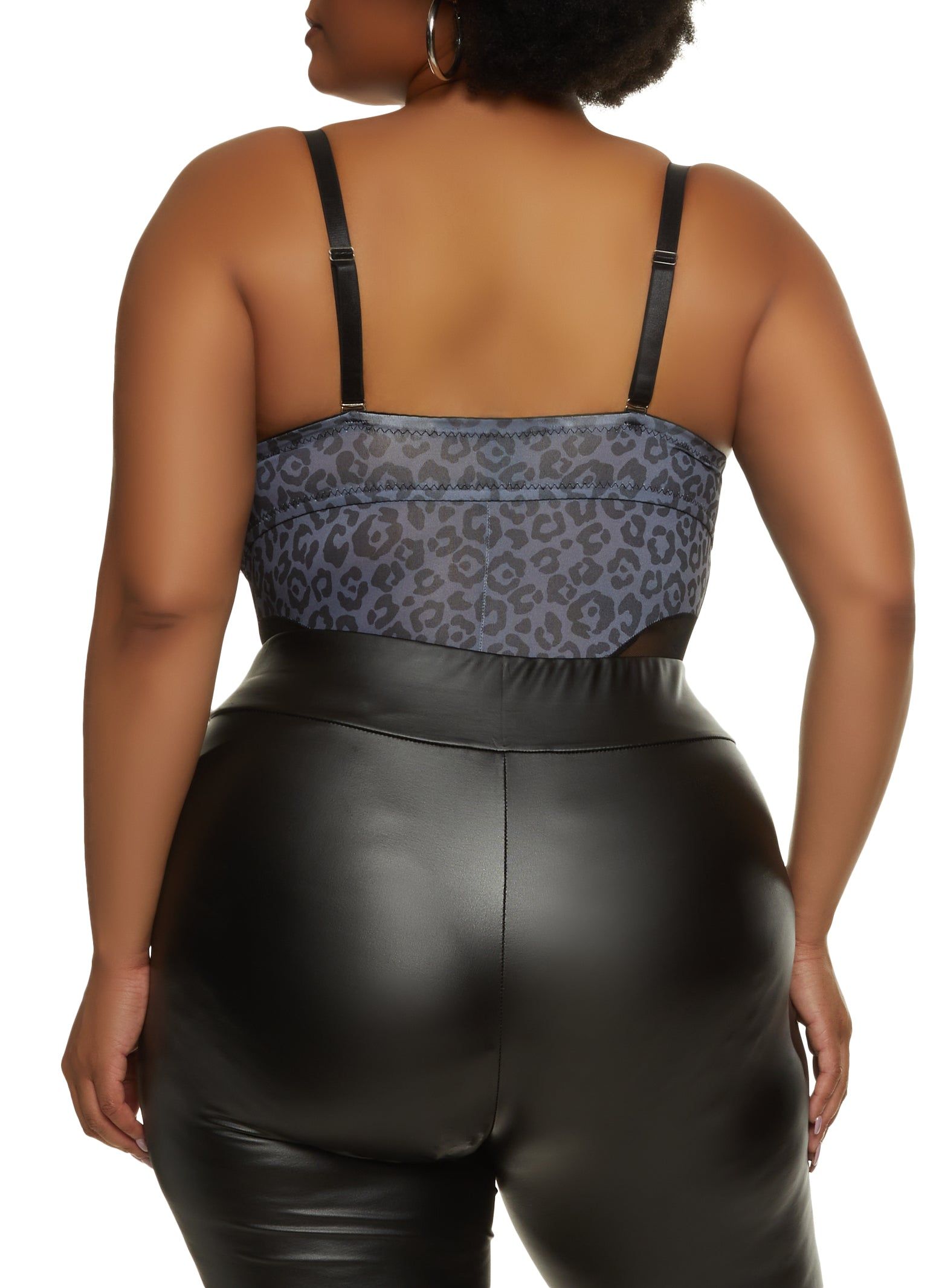 Plus Size Leopard Print Bustier Bodysuit sold by Rainbow product image thumbnail 5