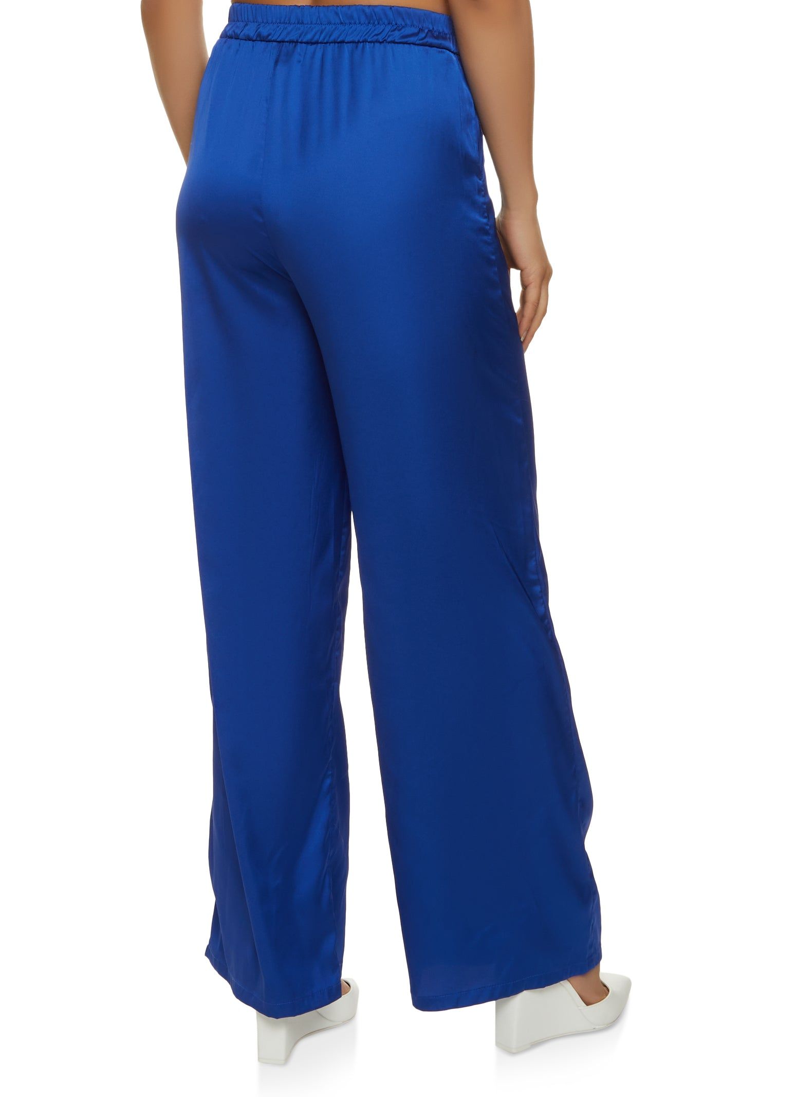 Satin High Waist Wide Leg Pants sold by Rainbow product image thumbnail 2