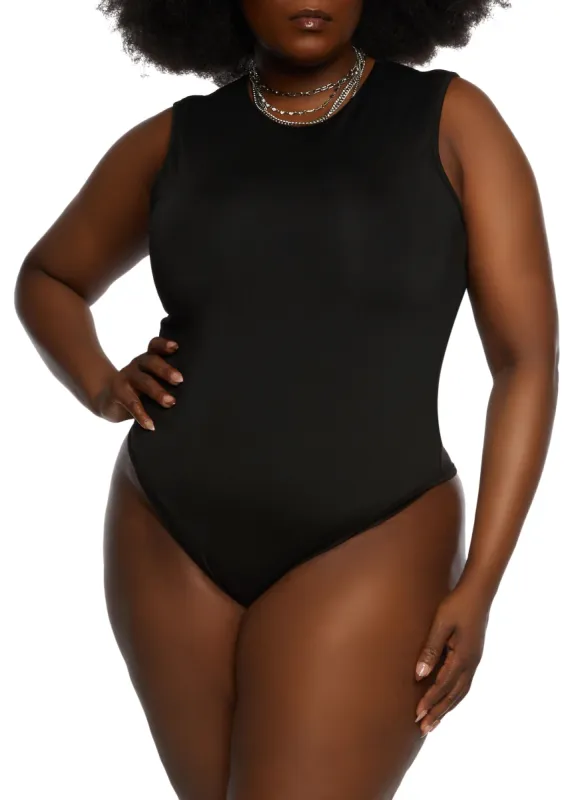 Plus Size Daisy Seamless Crew Neck Bodysuit sold by Rainbow