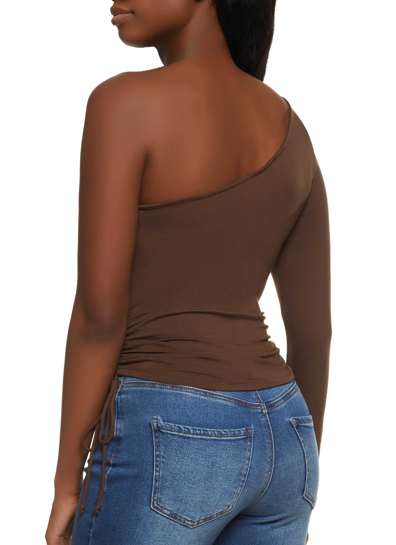Ruched Side One Shoulder Top sold by Rainbow product image thumbnail 2
