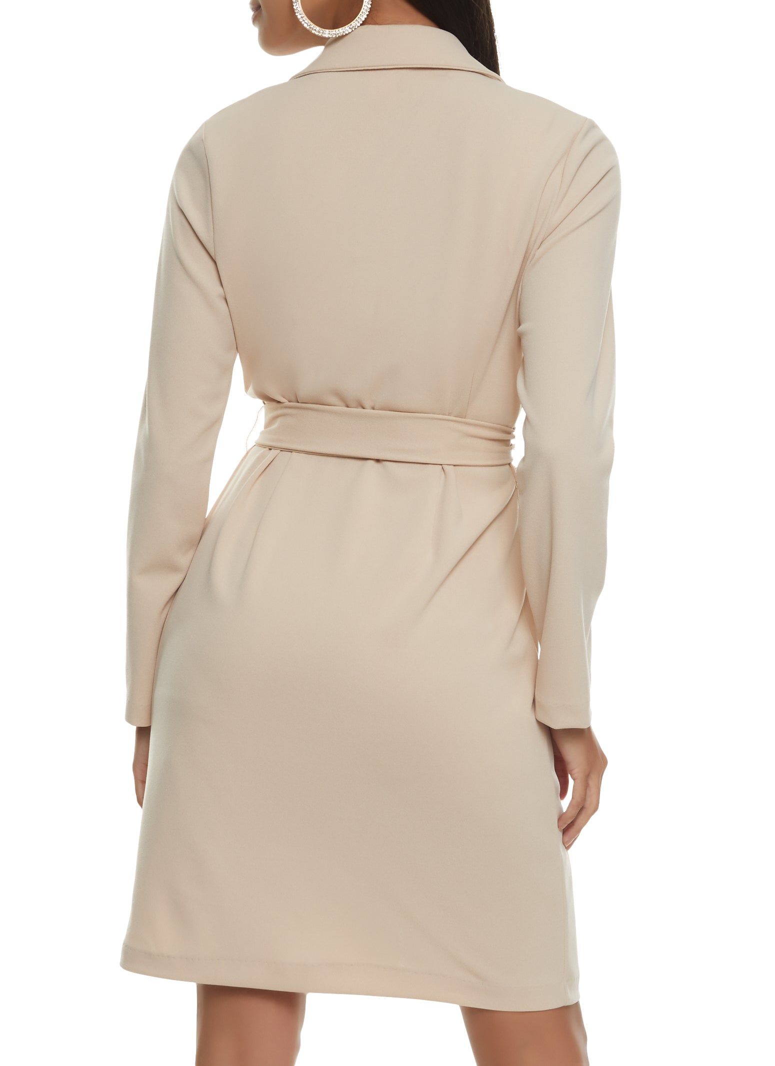 Crepe Knit Tie Waist Blazer sold by Rainbow product image thumbnail 3