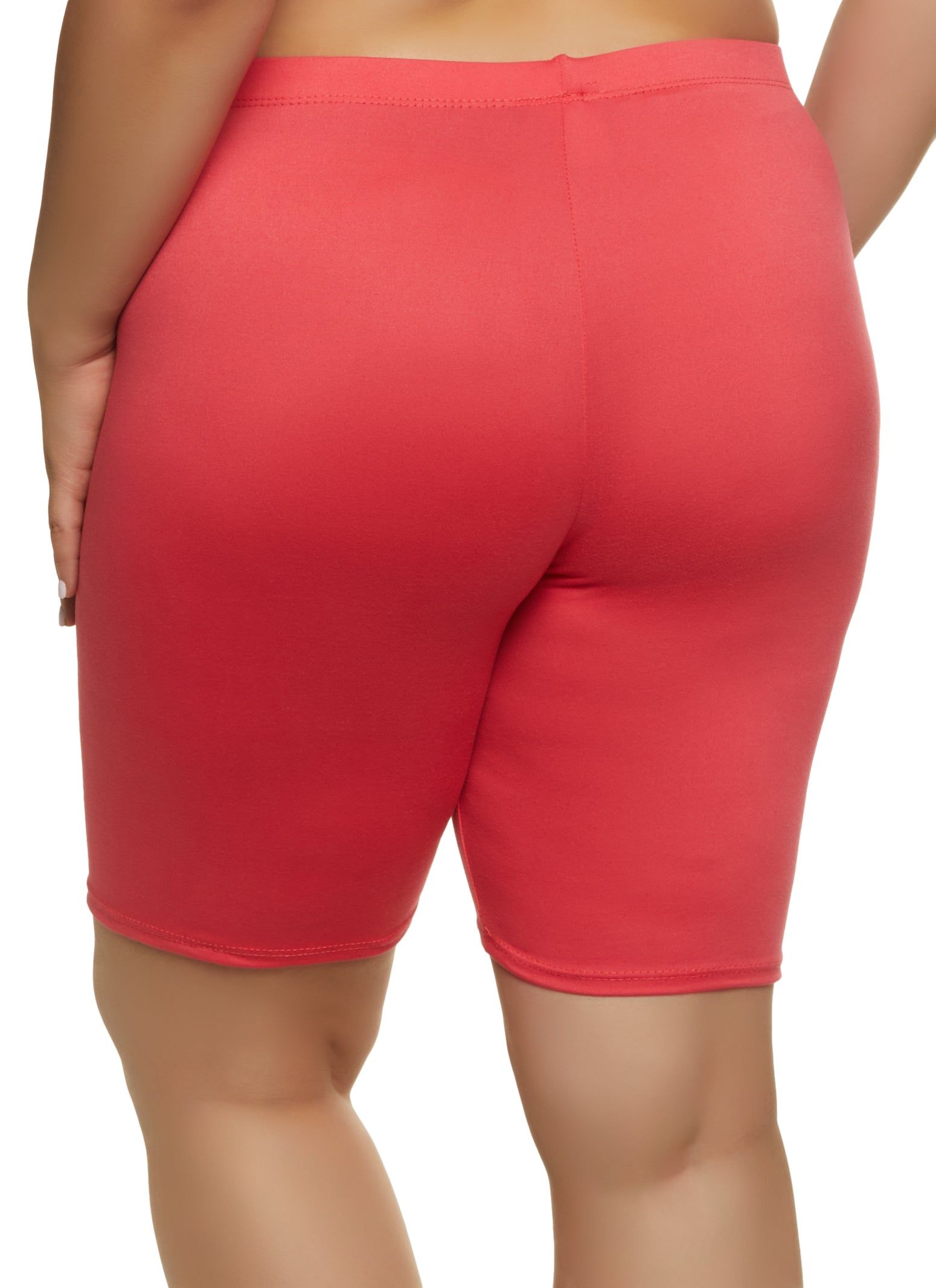 Plus Size Solid Biker Shorts sold by Rainbow product image thumbnail 2