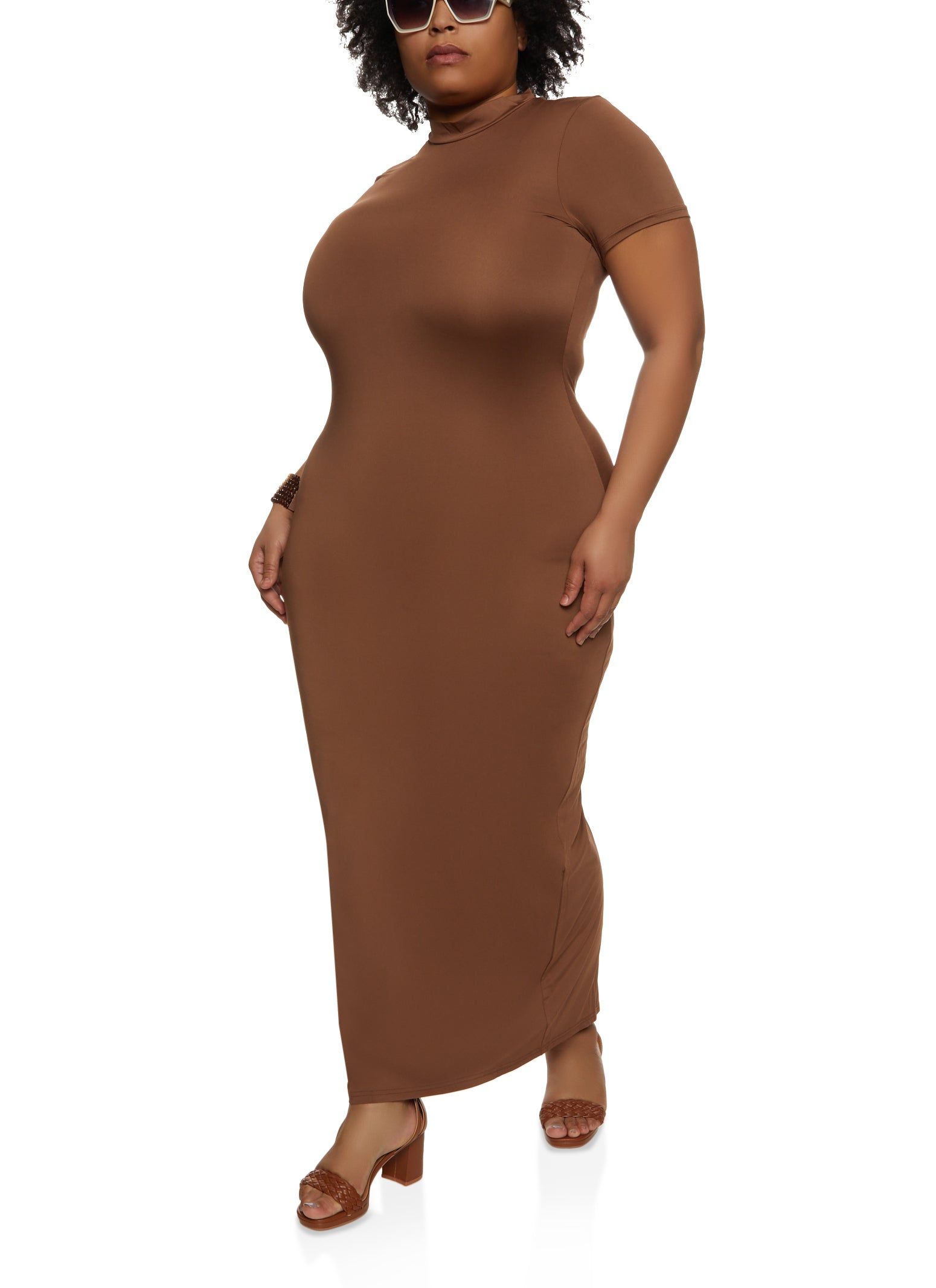 Plus Size Basic T Shirt Maxi Dress sold by Rainbow product image thumbnail 2