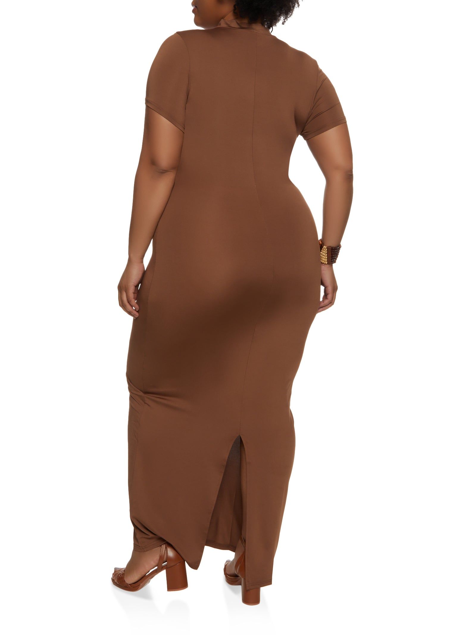 Plus Size Basic T Shirt Maxi Dress sold by Rainbow product image thumbnail 3