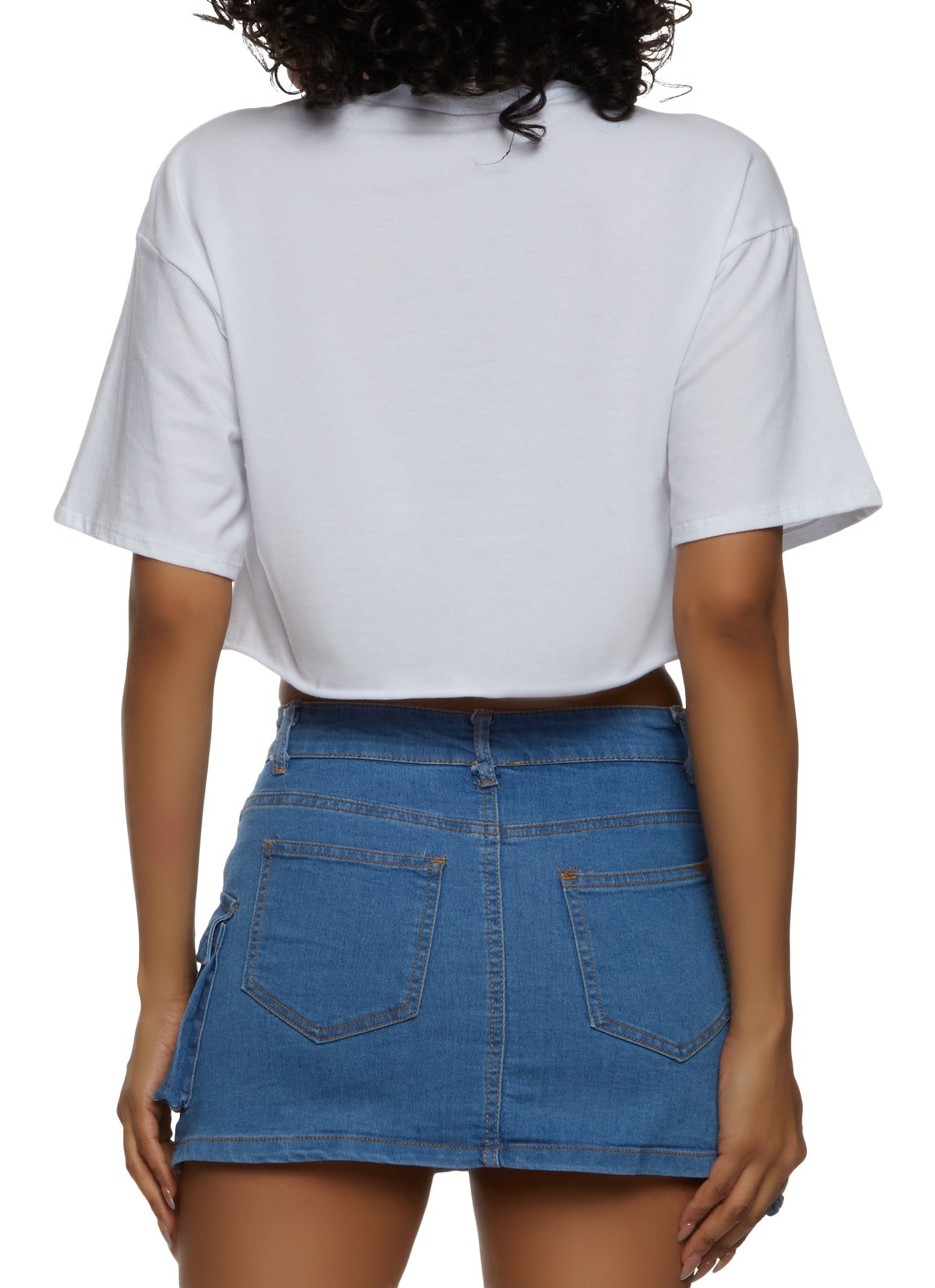 Good Vibes Graphic Cropped Tee sold by Rainbow product image thumbnail 2