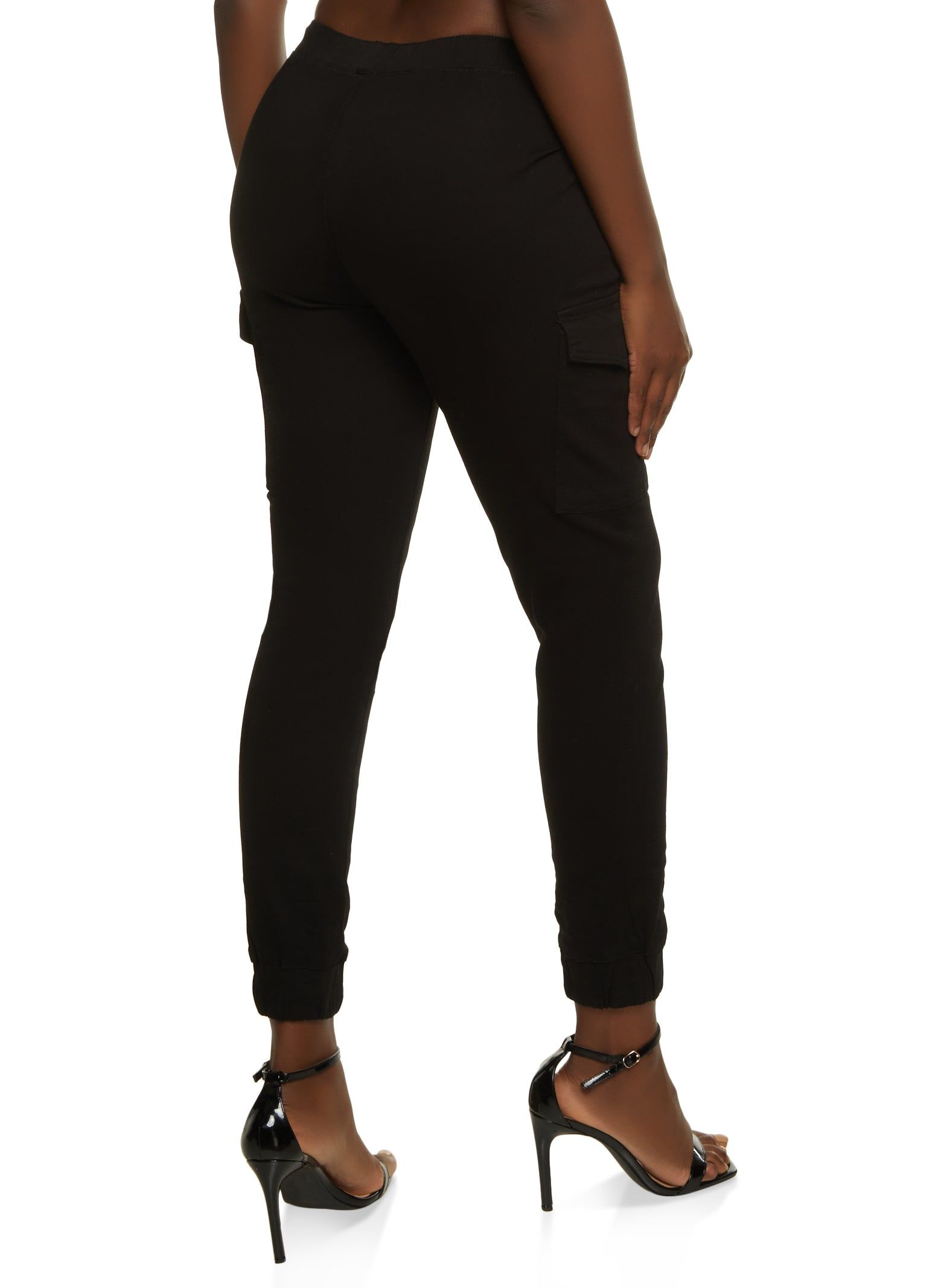 Twill High Waist Cargo Joggers sold by Rainbow product image thumbnail 2