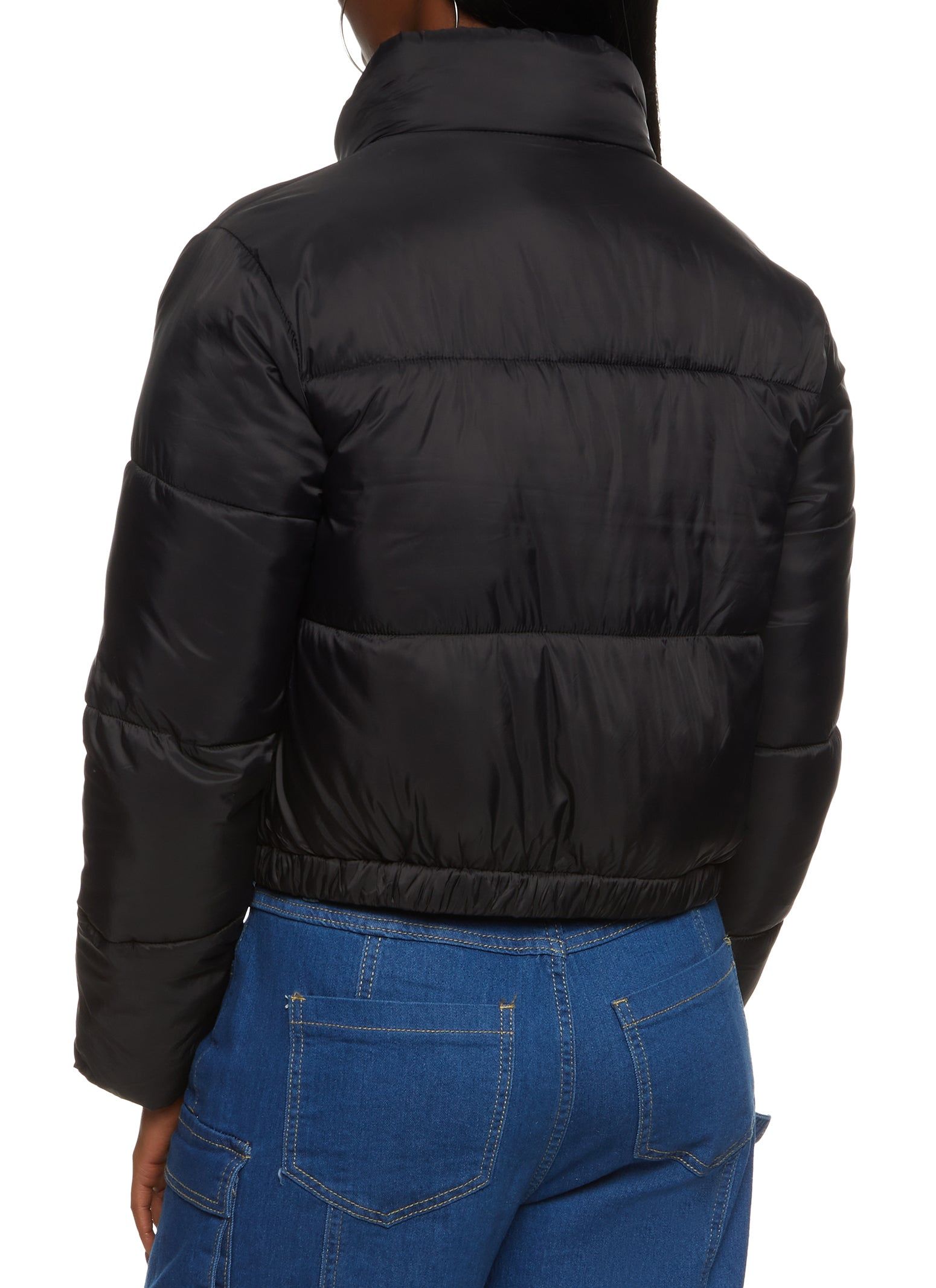 Nylon Cropped Puffer Jacket sold by Rainbow product image thumbnail 3