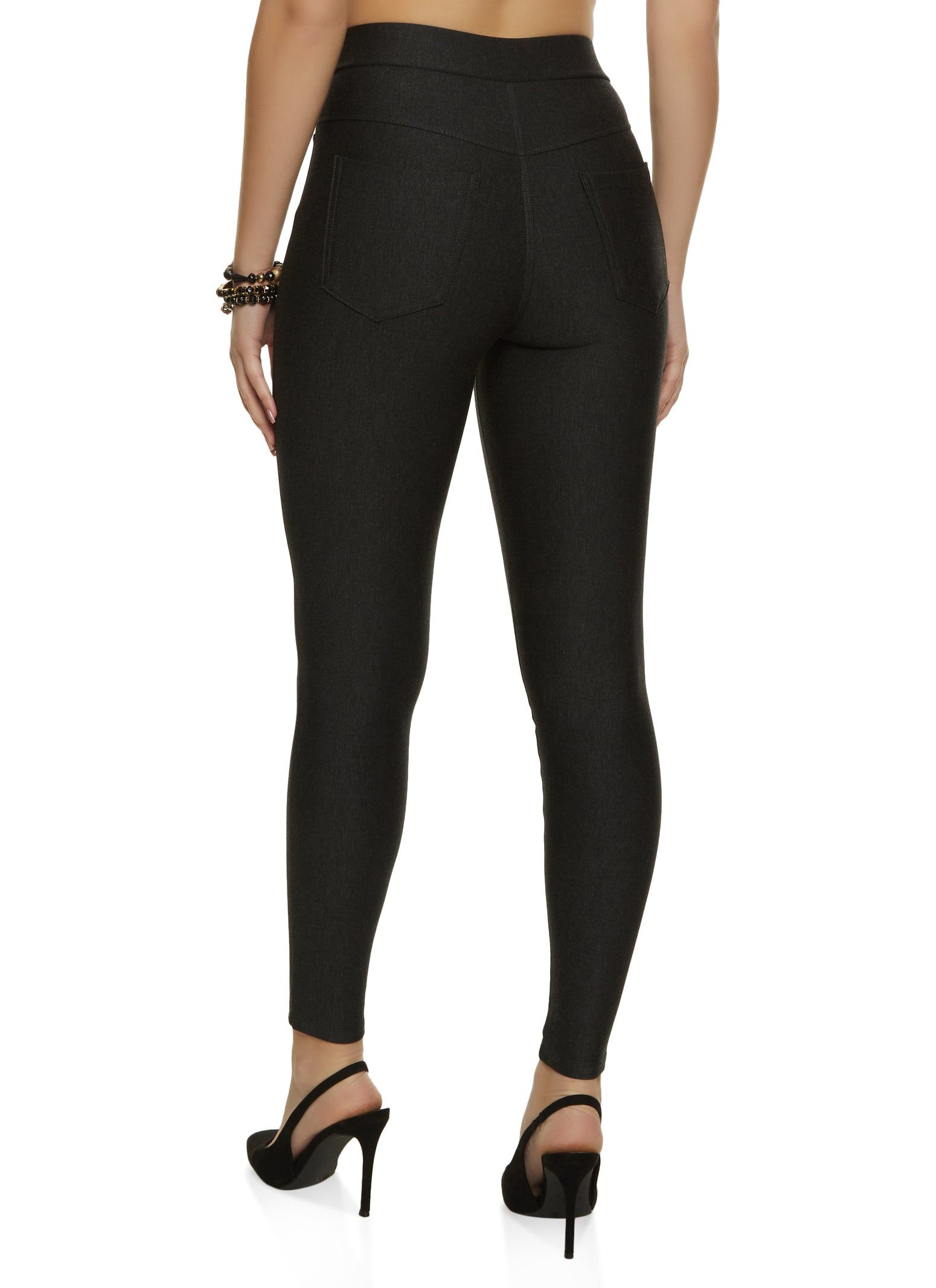 Ponte High Waist Pull On Skinny Pants sold by Rainbow product image thumbnail 2