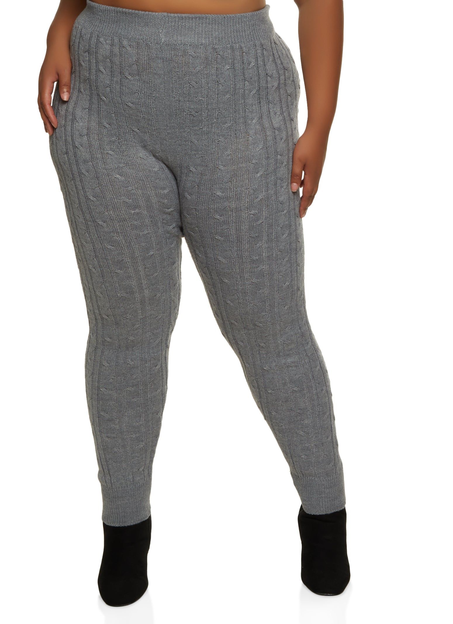 Plus Size Cable Knit Pants sold by Rainbow