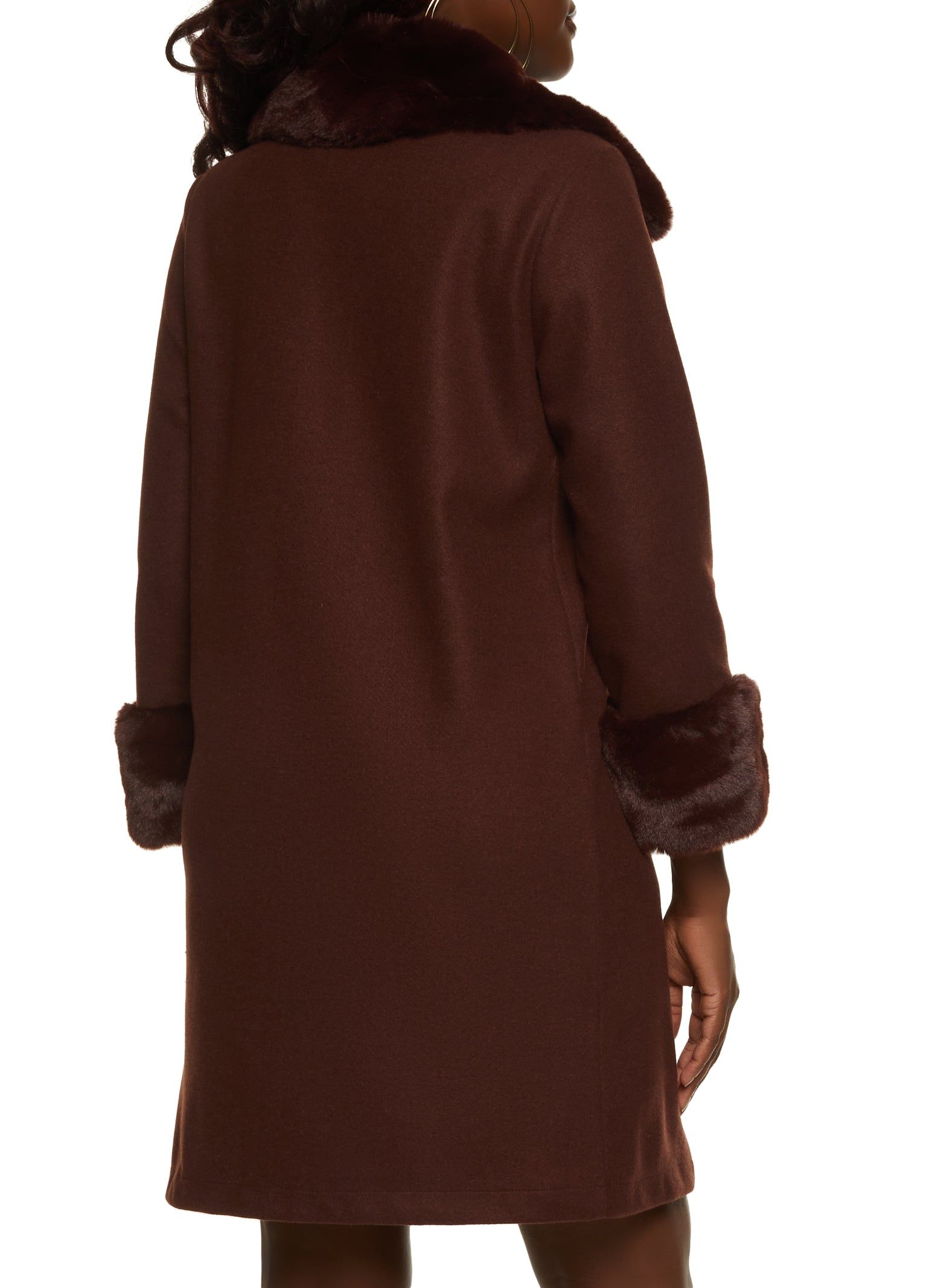 Faux Fur Trim Trench Coat sold by Rainbow product image thumbnail 3