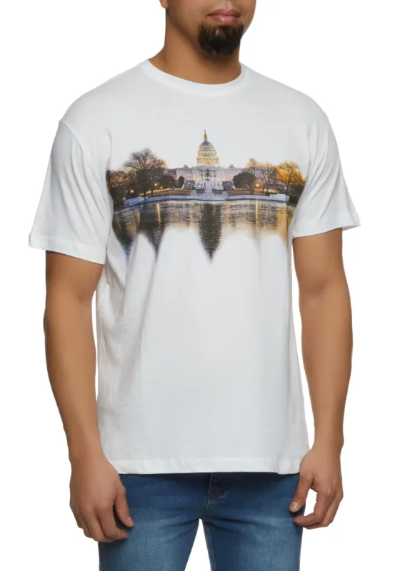 Mens Washington DC Graphic Tee sold by Rainbow