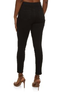 WAX Solid High Waisted Skinny Jeans sold by Rainbow