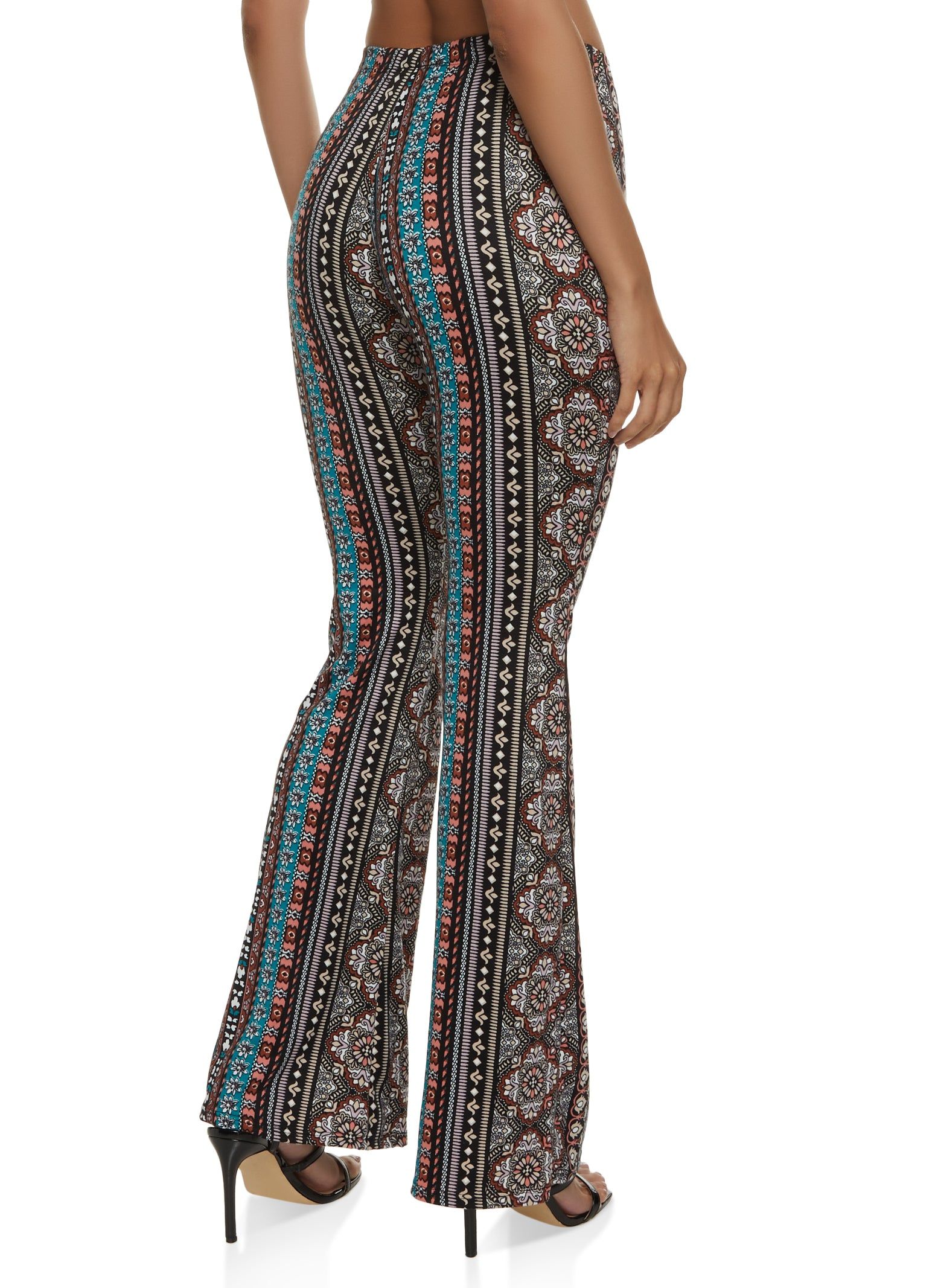 Border Print Flared Pants sold by Rainbow product image thumbnail 3