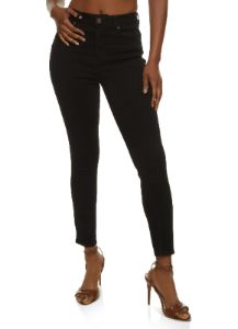WAX Solid High Waisted Skinny Jeans sold by Rainbow